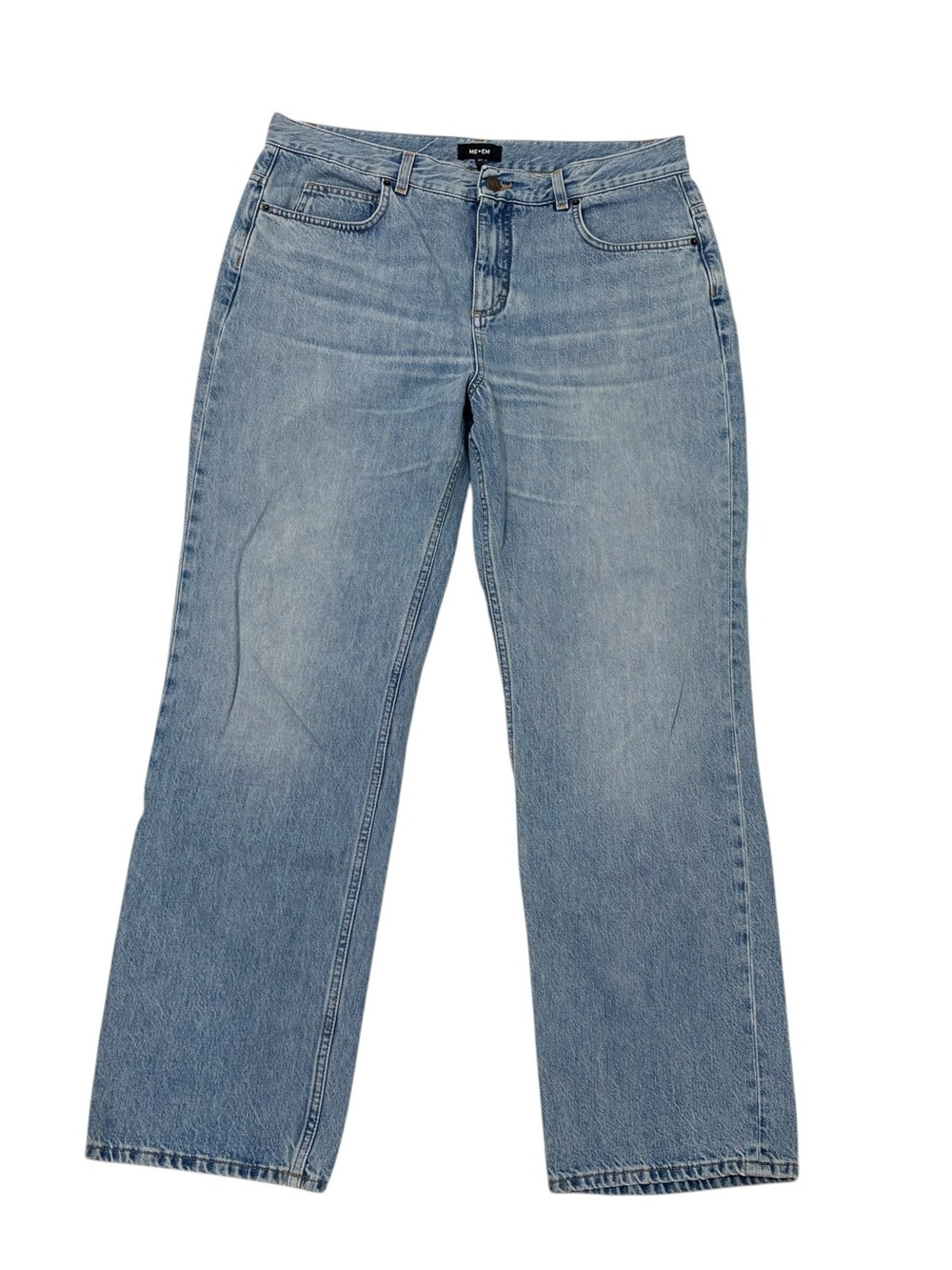 ME+EM Straight-Leg Jean Classic Jeans - Light Blue size 32